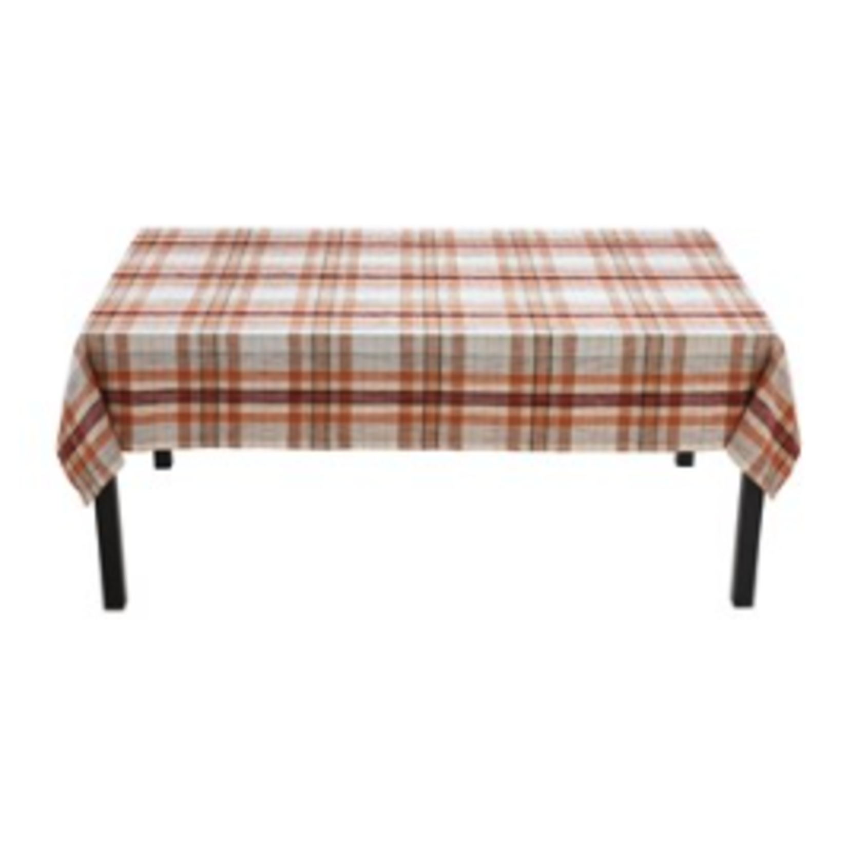 Tag Tablecloth 84x60" - Orange Plaid | Tag