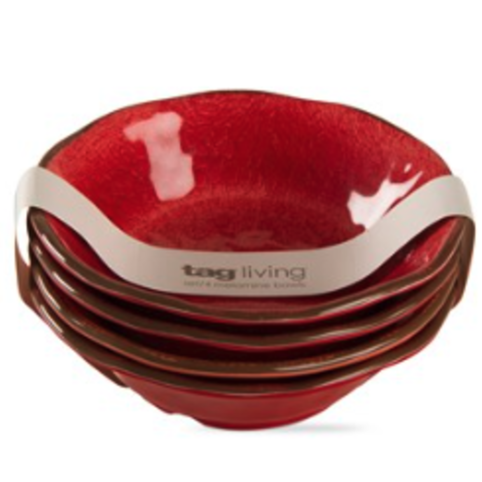 Tag Bowl set/4, Veranda Red | Tag