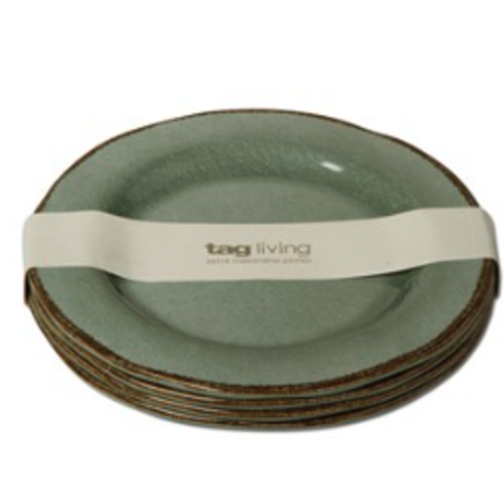 Tag Salad Plate Melamine S/4 Veranda Slate Blue | Tag