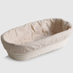 Breadtopia Oblong Proofing Basket and Liner