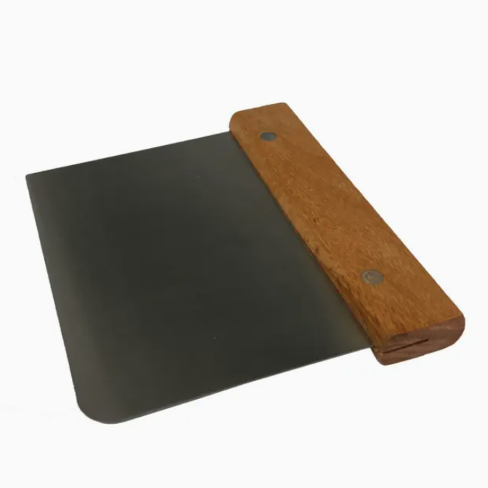 Stainless Steel Dough Scraper with Hard Wood Handle | Bospak