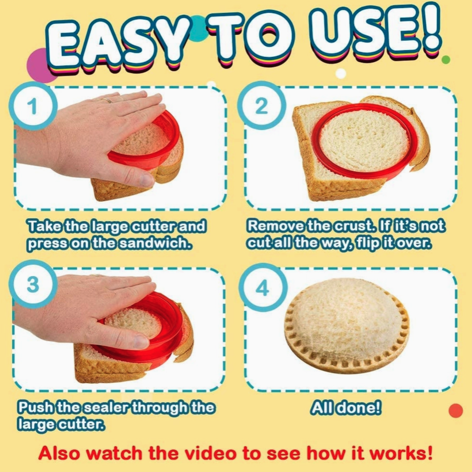 Sandwich Cut and Seal, Round | POPPY LEE LANE