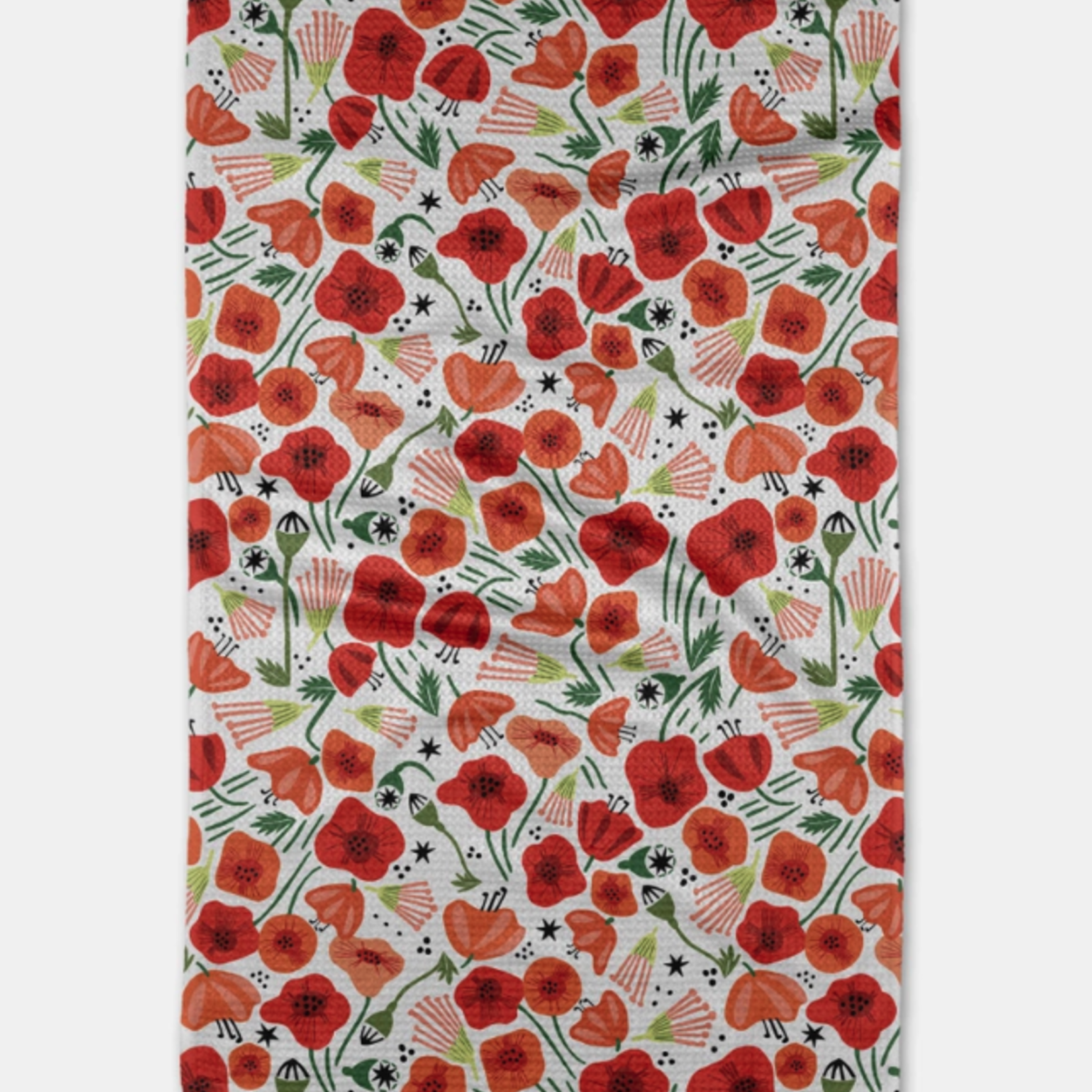 Geometry Poppy Power Tea Towel | Geometry