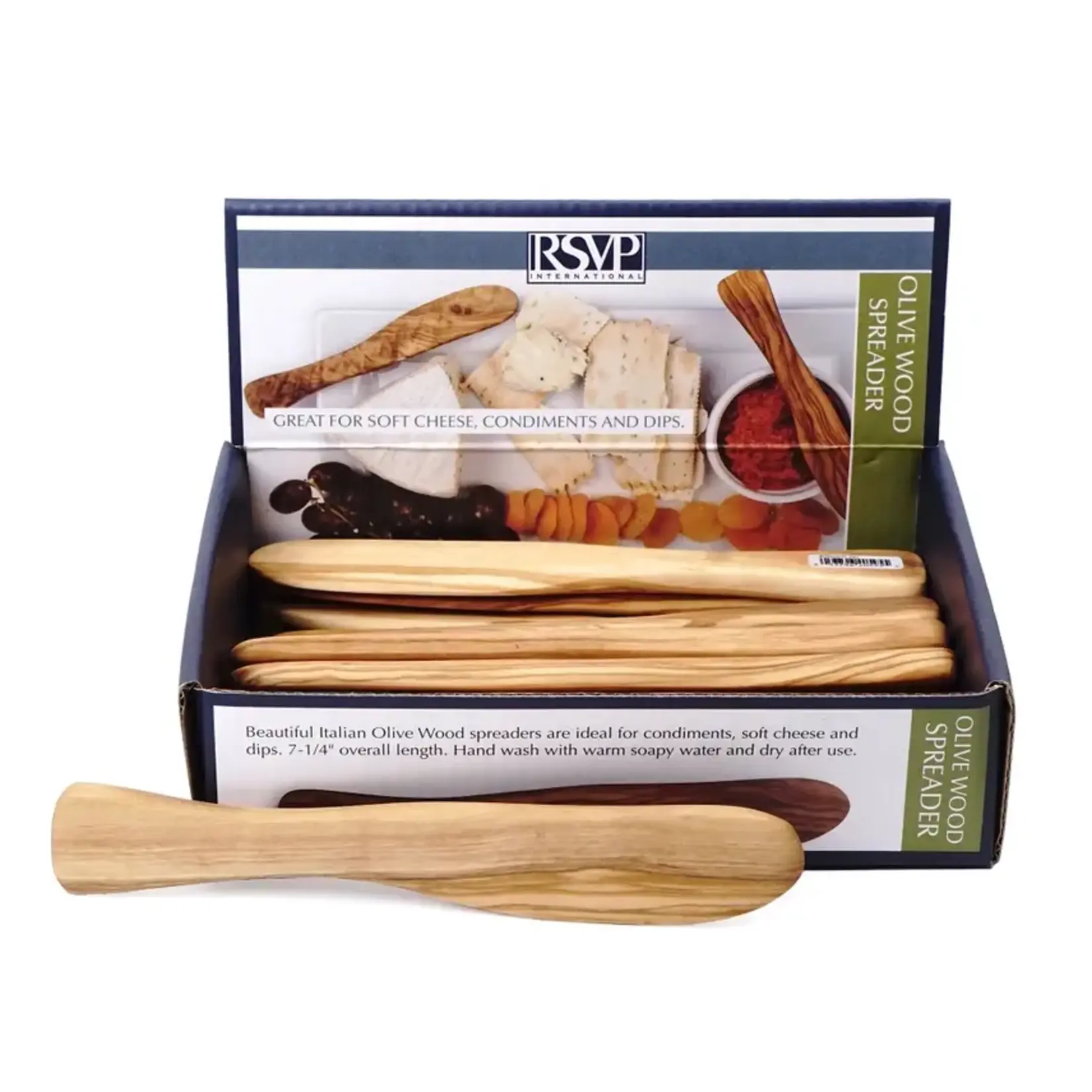 RSVP OLIVE WOOD SPREADERS - single