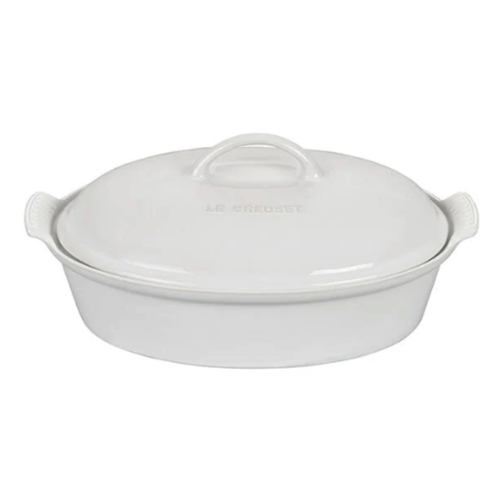 Le Creuset Covered Oval Casserole, 4 Qt, White | Le Creuset