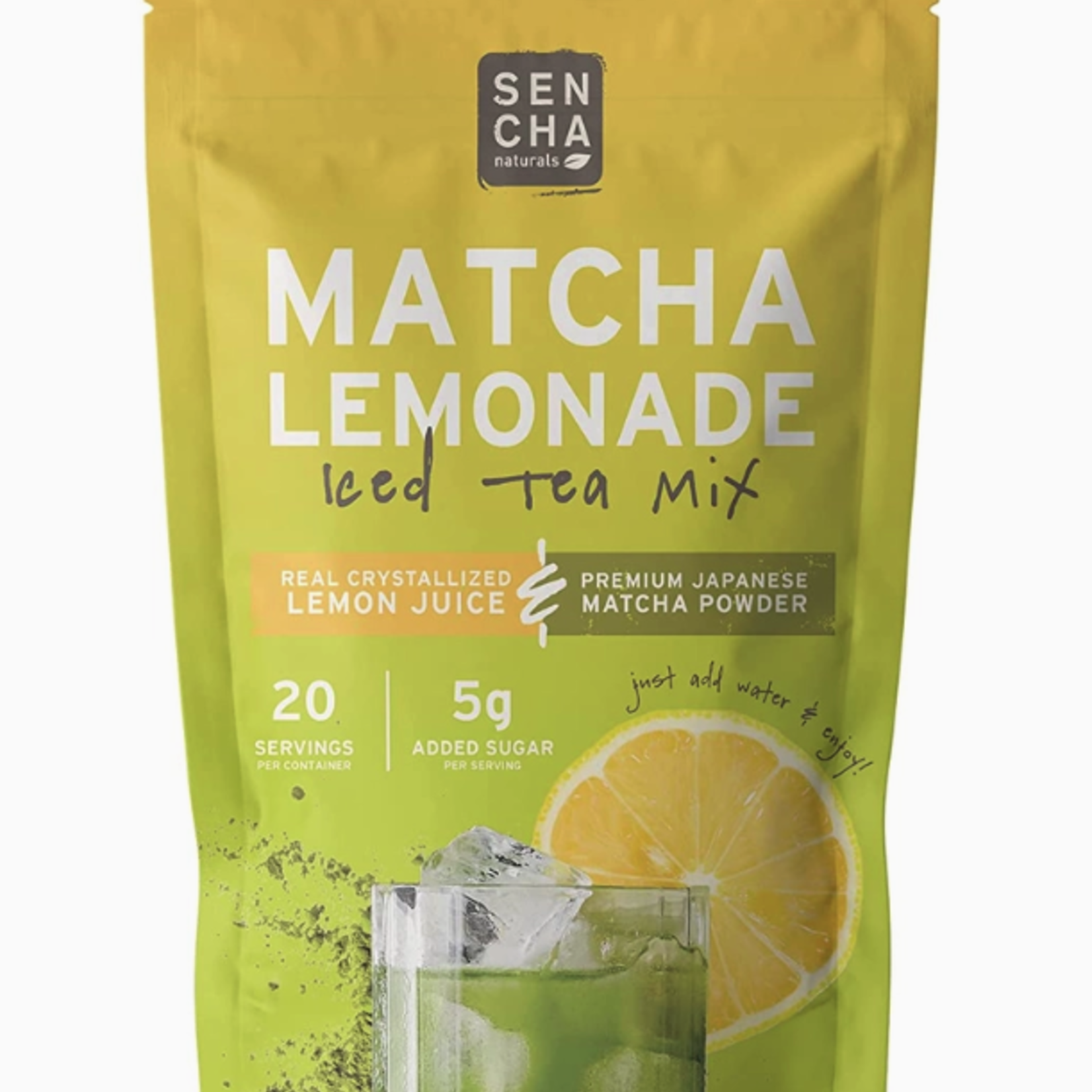 Sencha Naturals Matcha Iced Tea Mix - Lemonade 7oz | Sencha Naturals