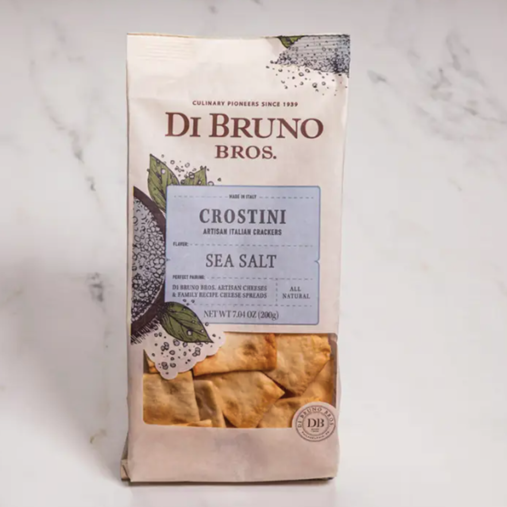 Di Bruno Bros. Sea Salt Crostini, 7.04-Ounce Bag