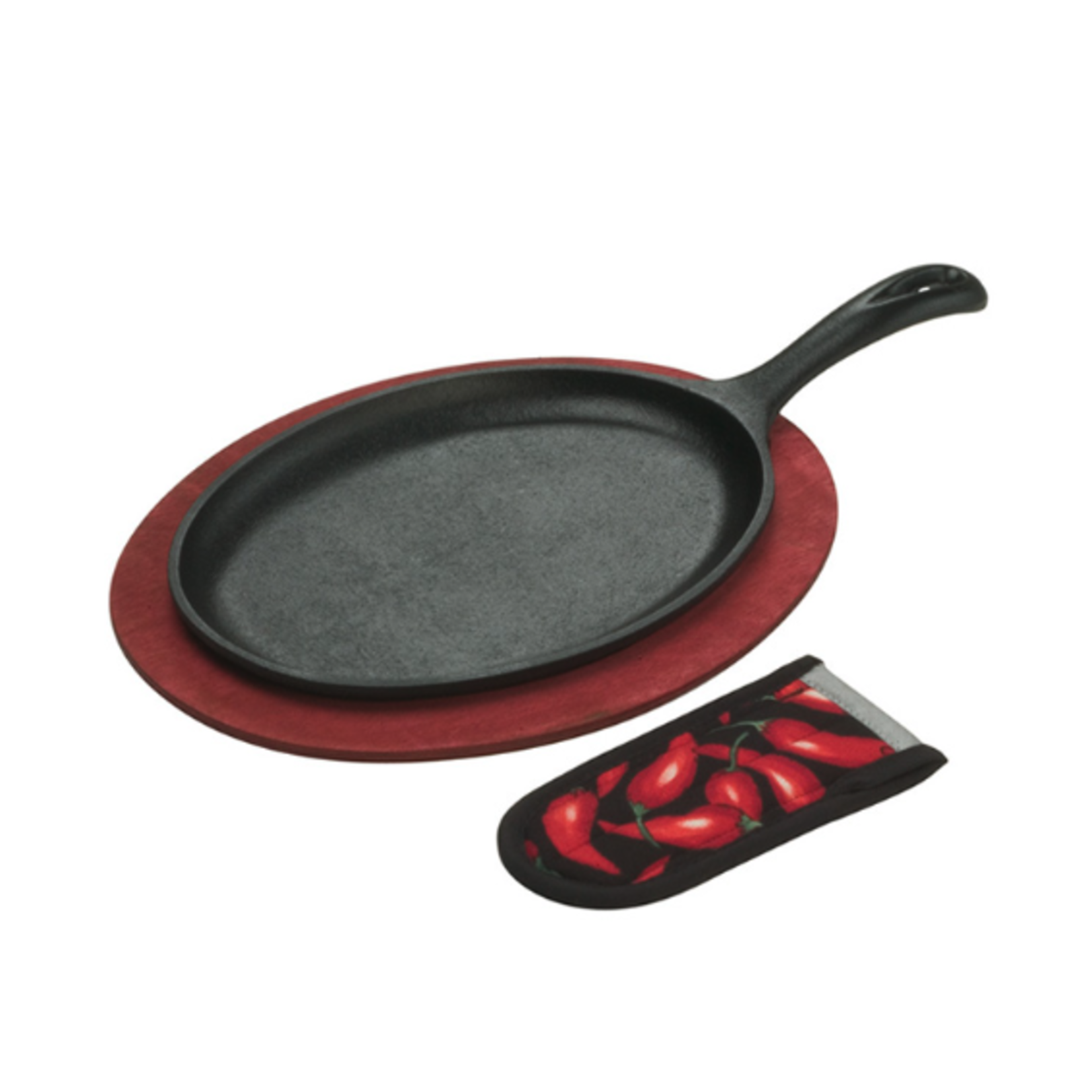 Lodge Seasoned Cast Iron Fajita Set | Lodge