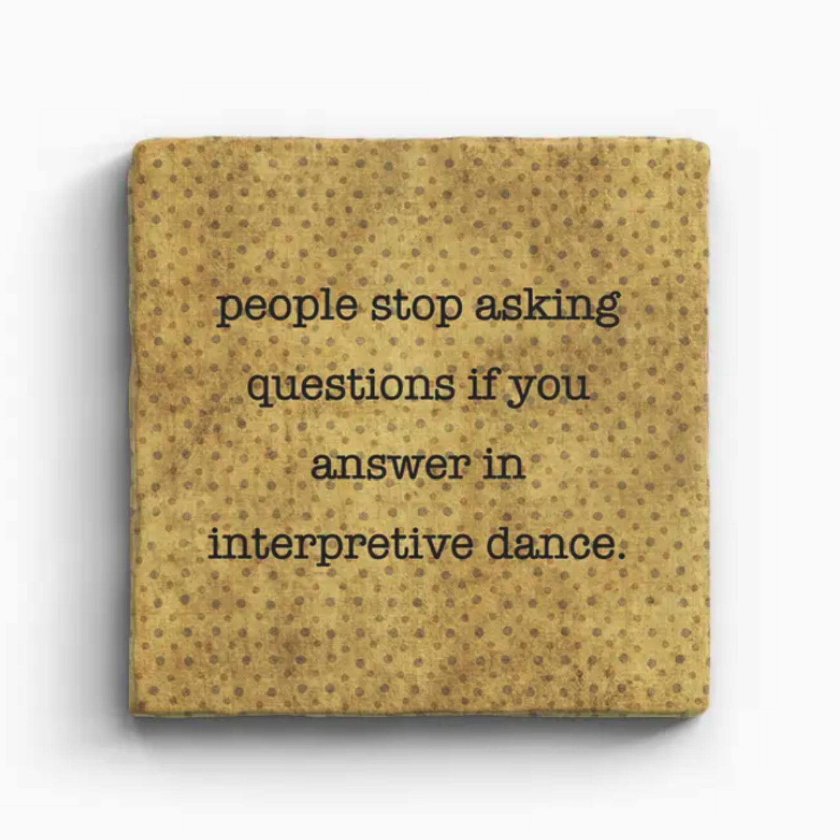 Paisley & Parsley Interpretive Dance - Marble Coaster