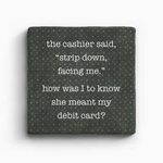 Paisley & Parsley Designs Strip Down - Marble Coaster | Paisley & Parsley Designs