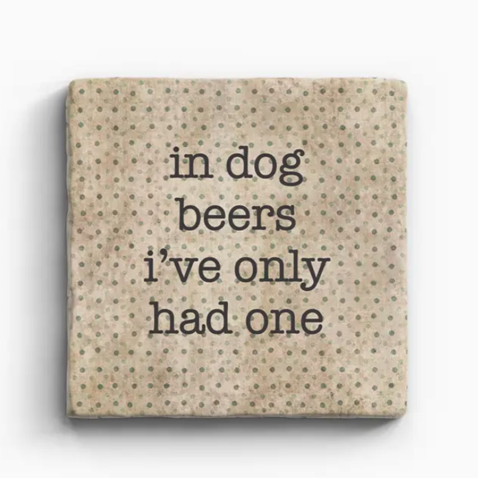 Paisley & Parsley Dog Beers - Marble Coaster