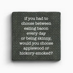 Paisley & Parsley Eat Bacon - Marble Coaster
