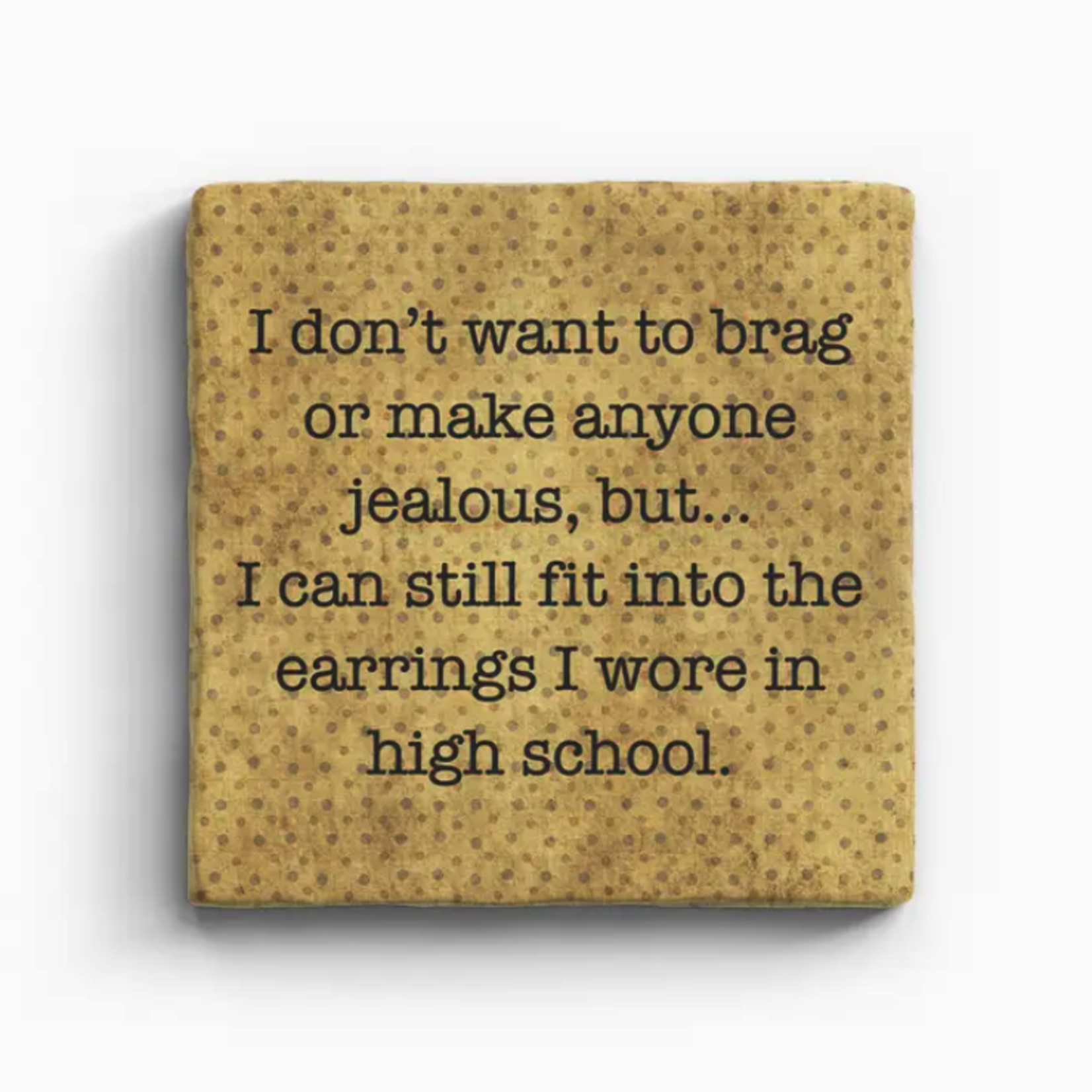 Paisley & Parsley Earrings - Marble Coaster
