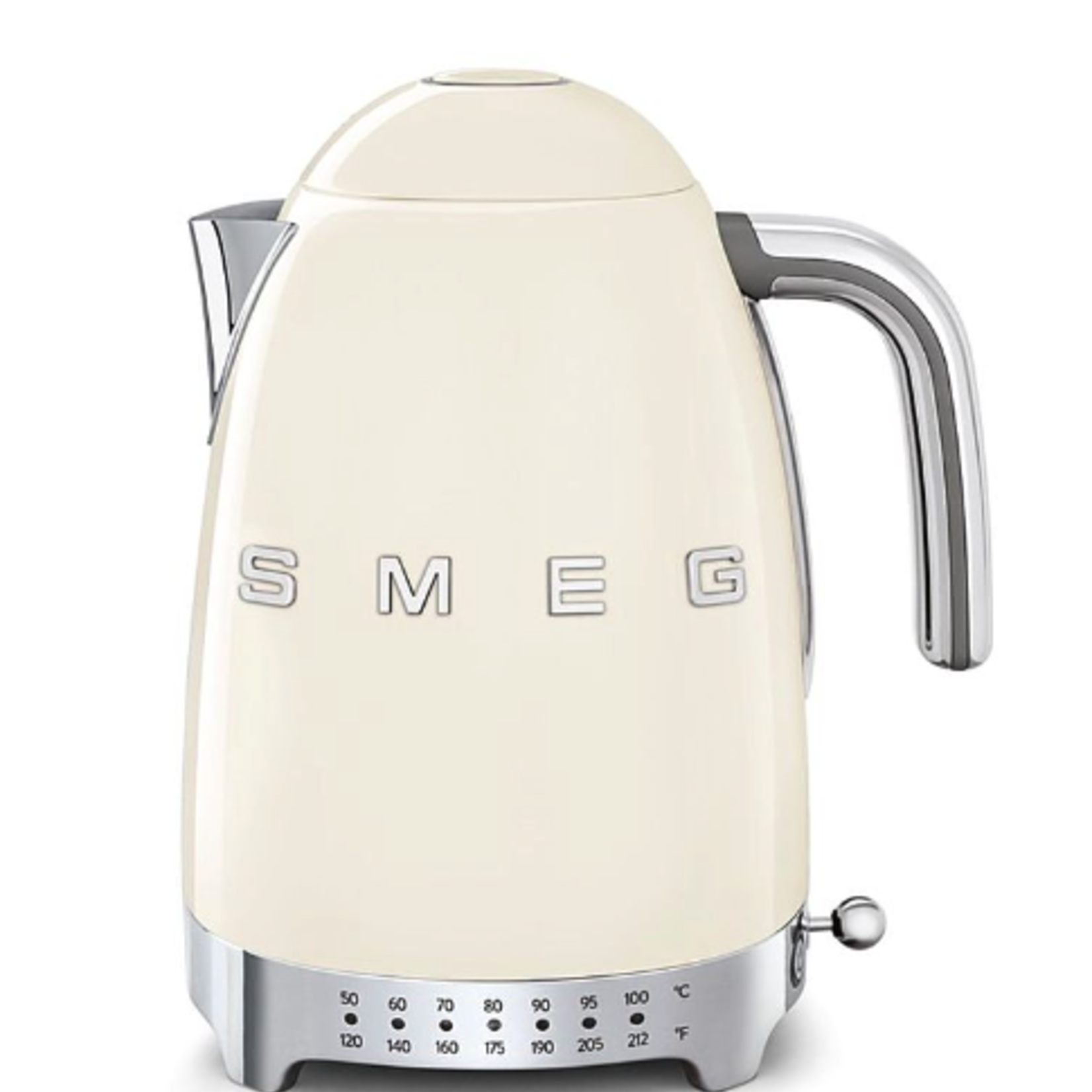 Smeg 7 Cup Variable Temp Kettle, Cream | Smeg