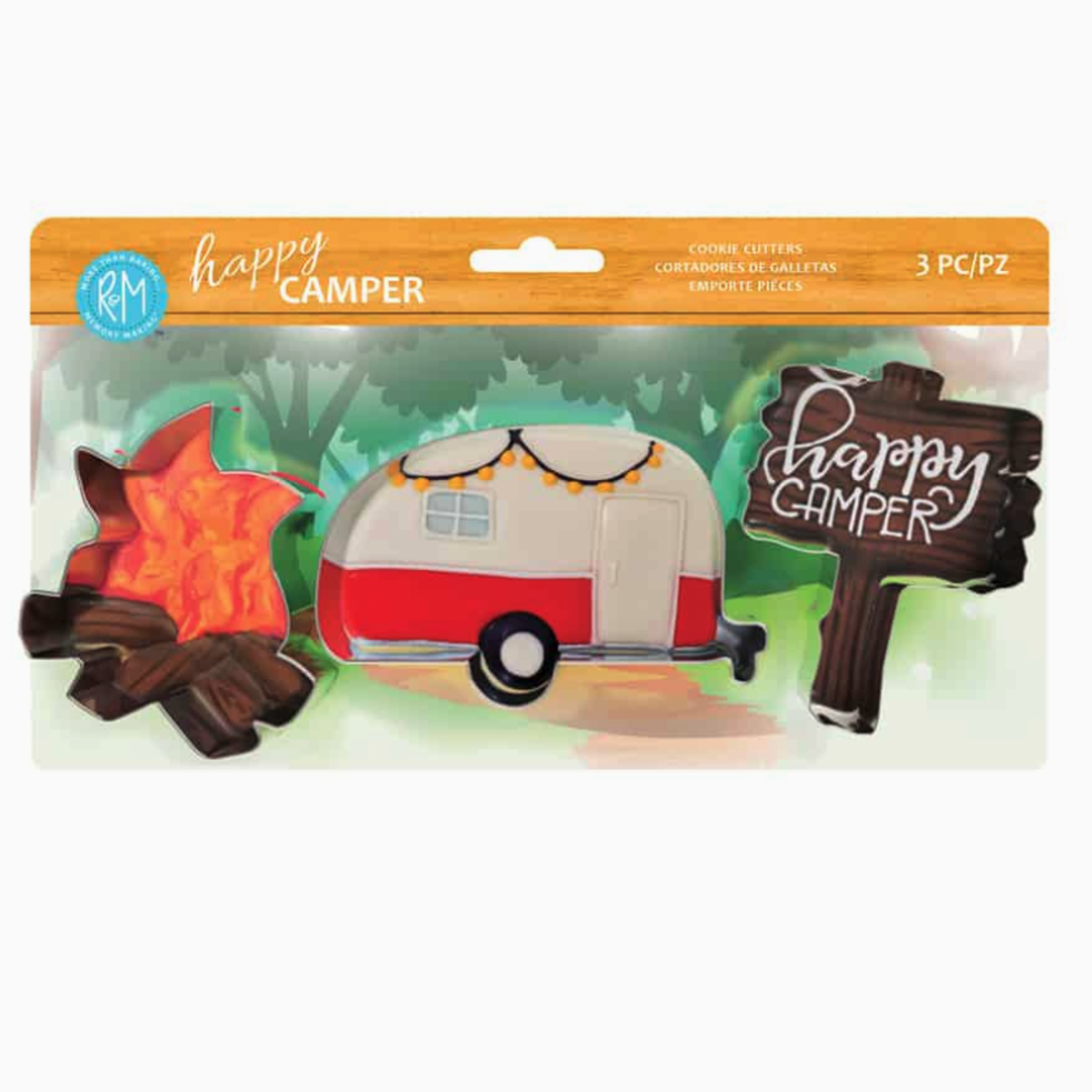 R&M International Cookie Cutter Set/3, Happy Camper
