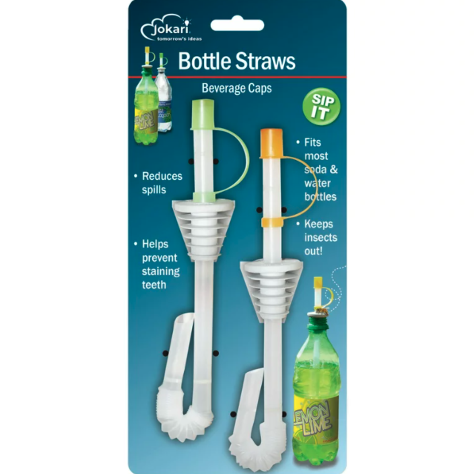 Jokari Bottle Straws 2 Pk | Jokari