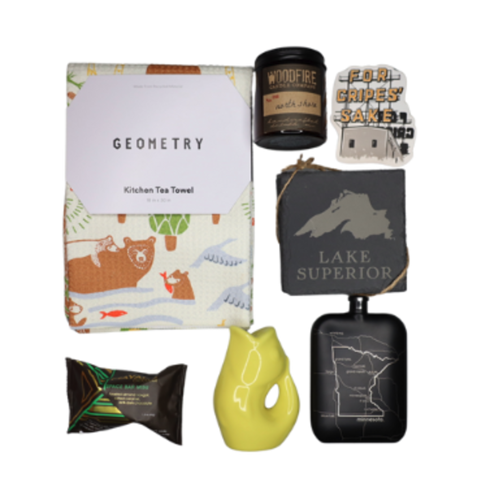 Minnesota Shaped Gift Basket, North Shore (14")