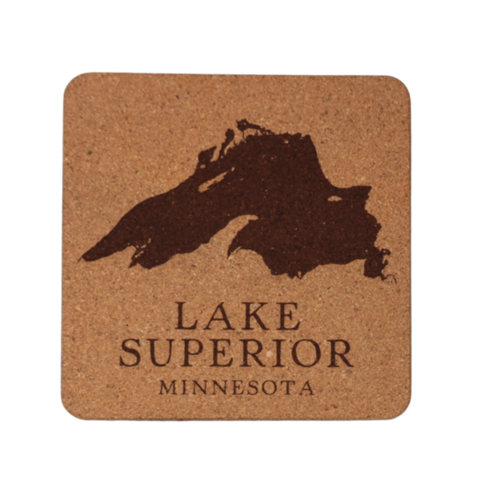 Cork Trivet - Lake Map