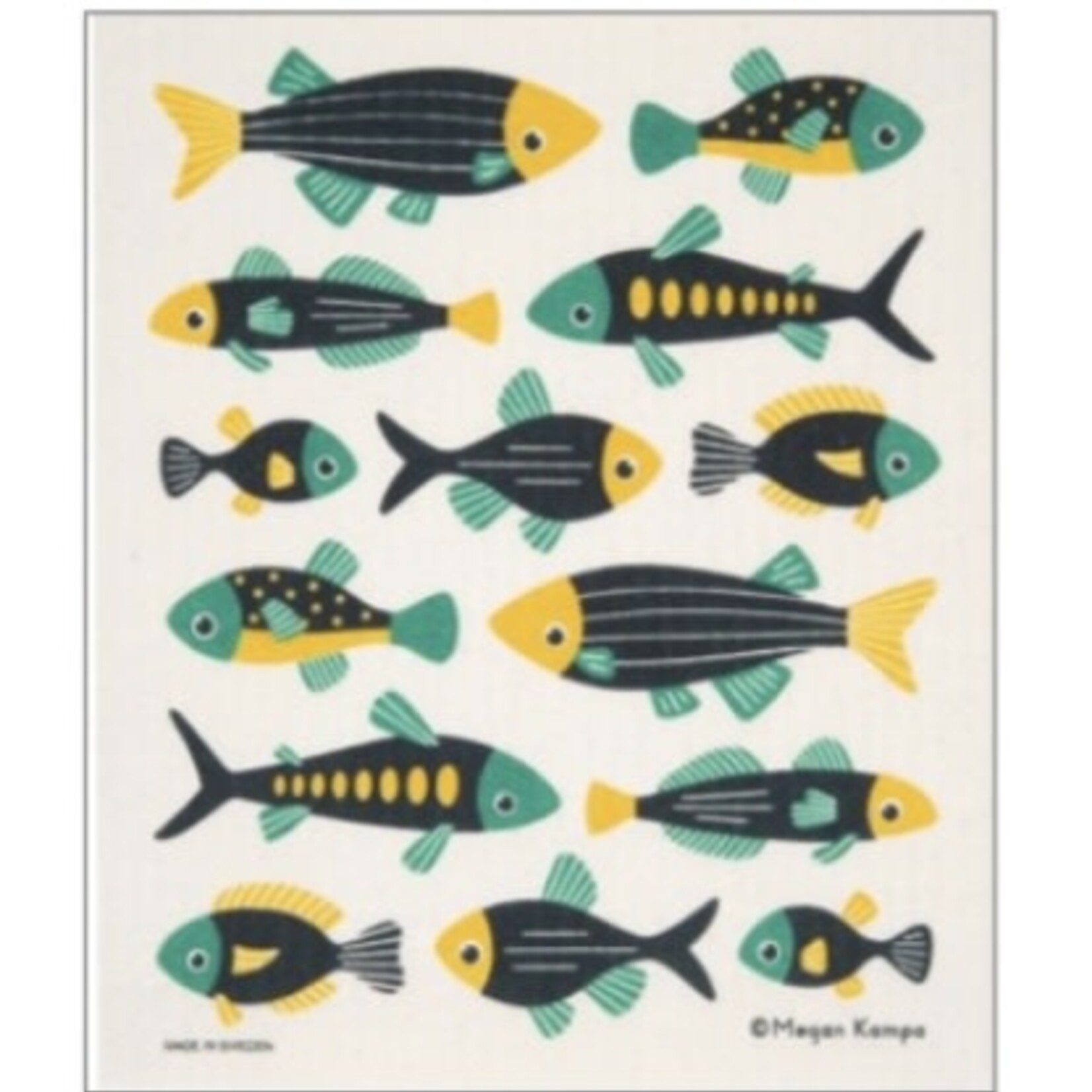 Cose Nuove Swedish Dishcloth MK Fishies, Summer | Cose Nuove