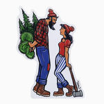 Adam Turman Artwork Lumberjack Bouquet Sticker | Adam Turman