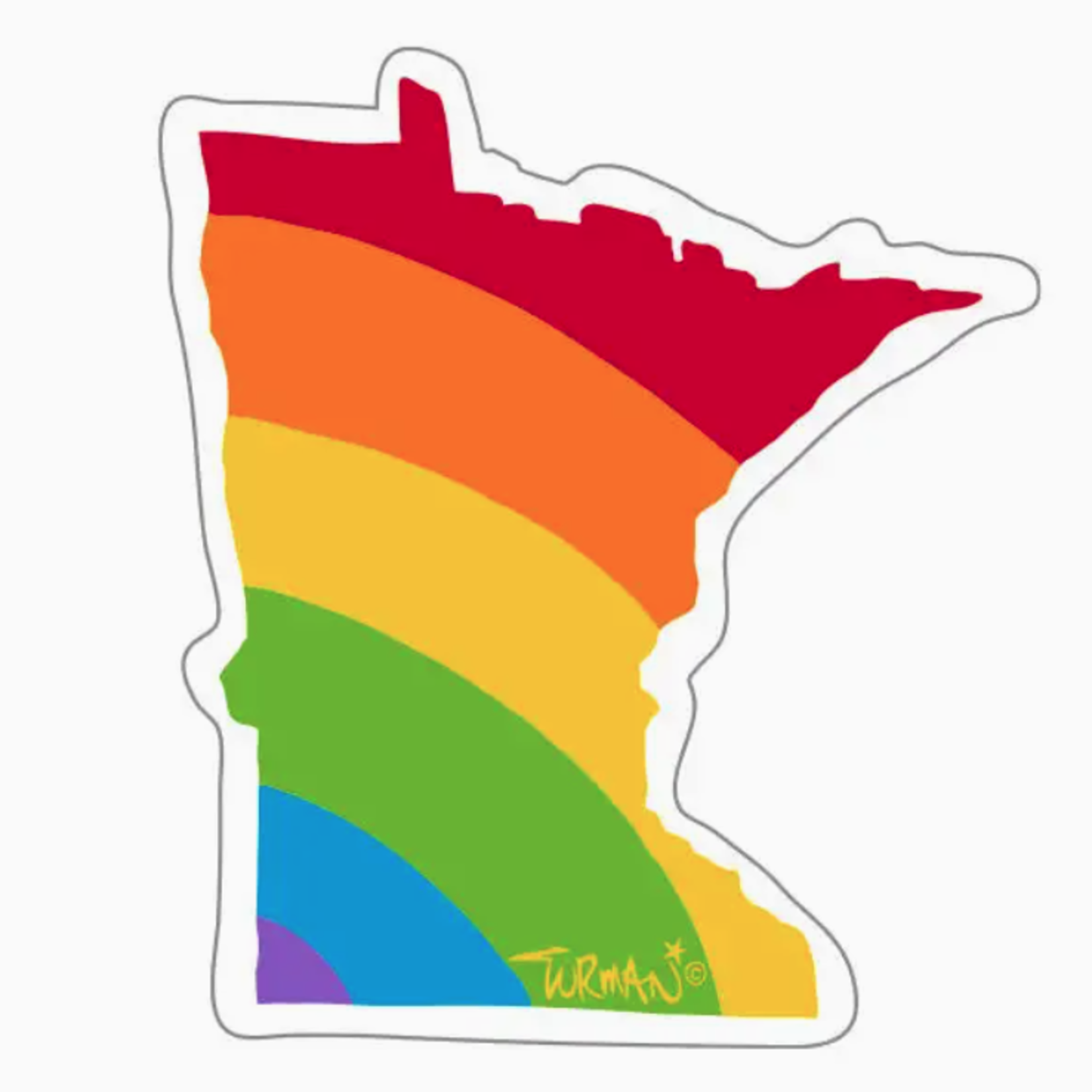 Adam Turman Artwork MN Pride Sticker