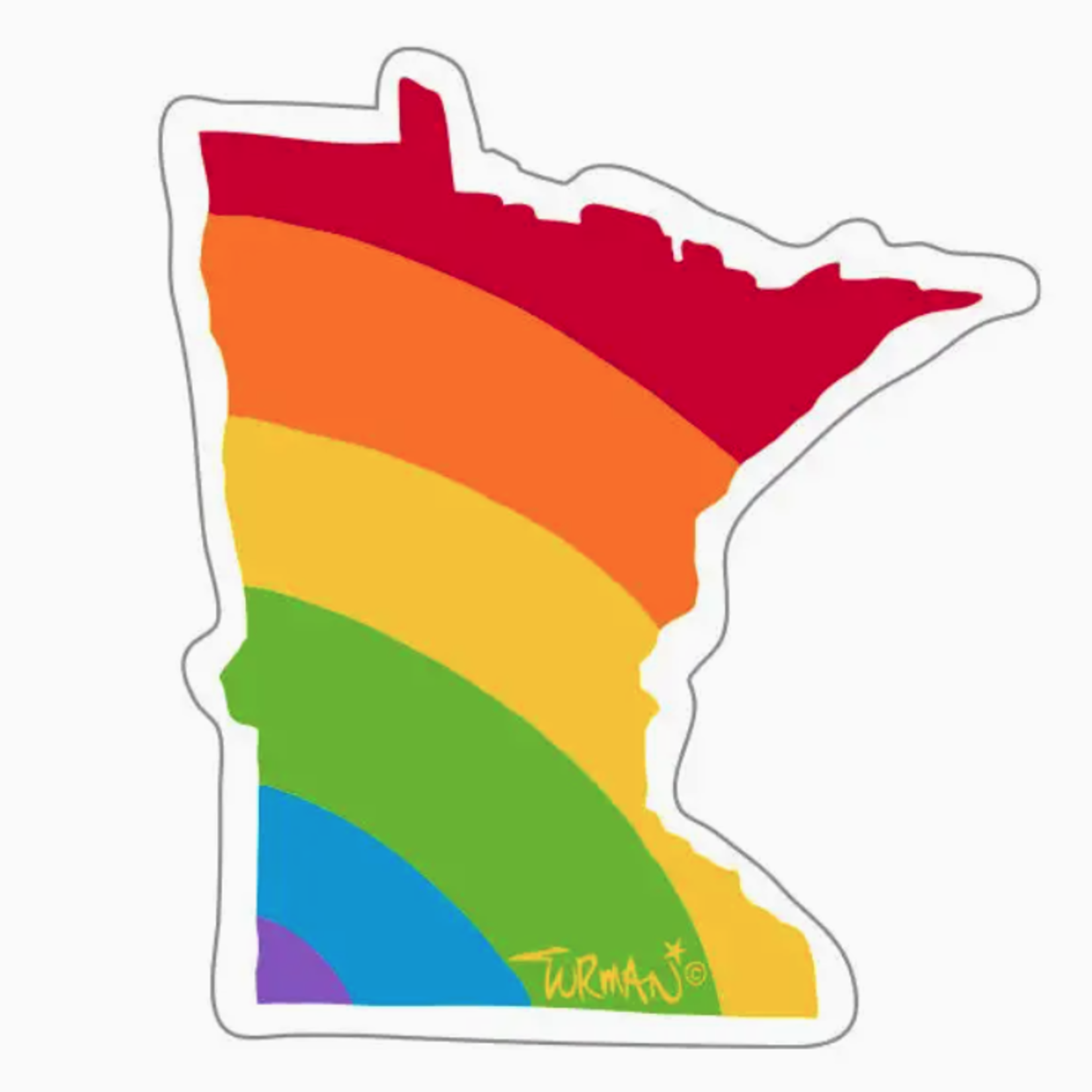 Adam Turman Artwork Sticker - MN Pride