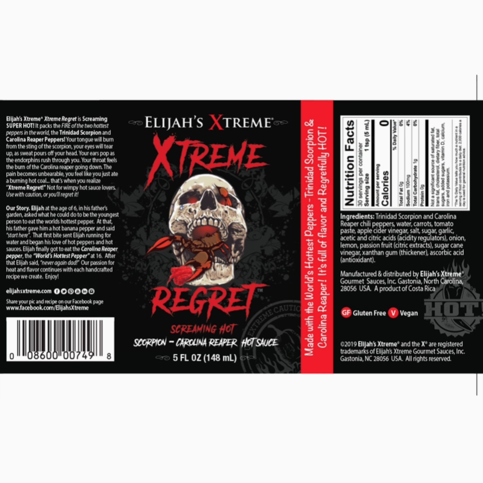 Xtreme Regret Hot Sauce