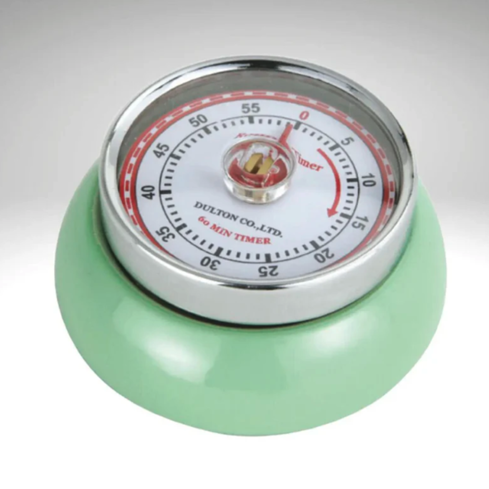 Zassenhaus "Retro" Kitchen Timer, Mint Green, 2.75” x 1.25"