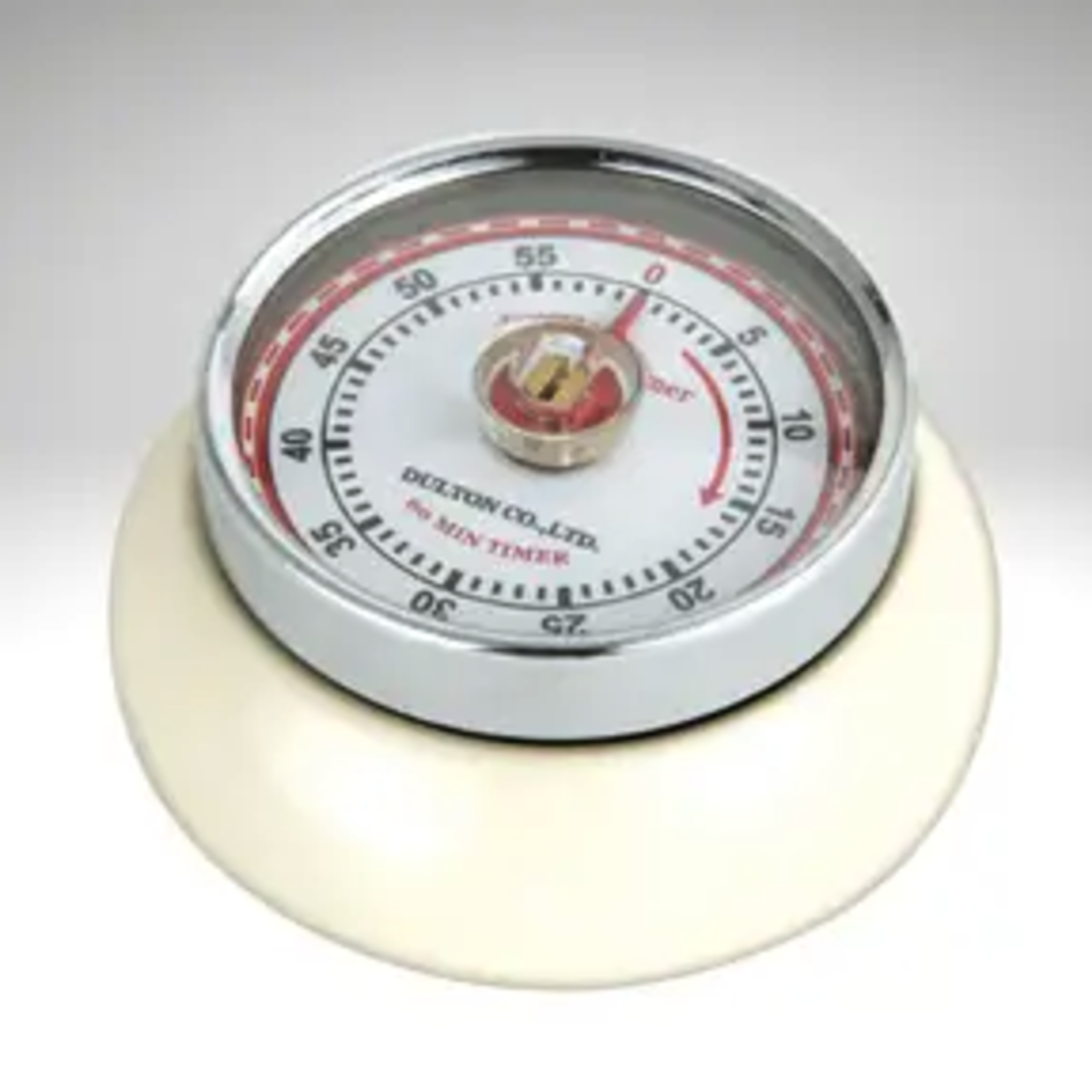 Zassenhaus Frieling Retro Kitchen Timer, Cream, 2.75″ × 1.25″