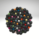 Frieling "Nero" Virgin Wool Trivet, Round, 8" dia.