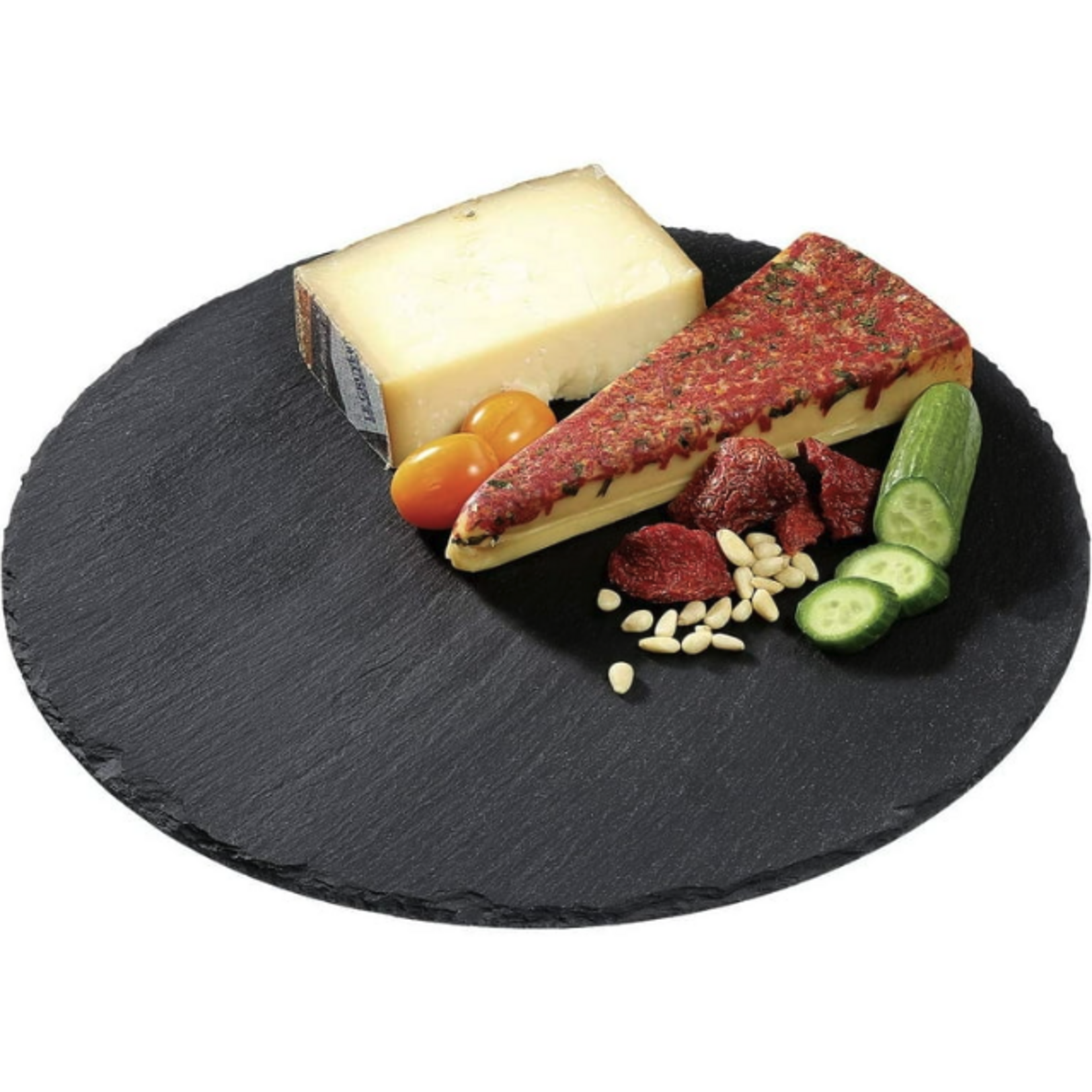 Slate Serving Board, round, 11.8" dia.
