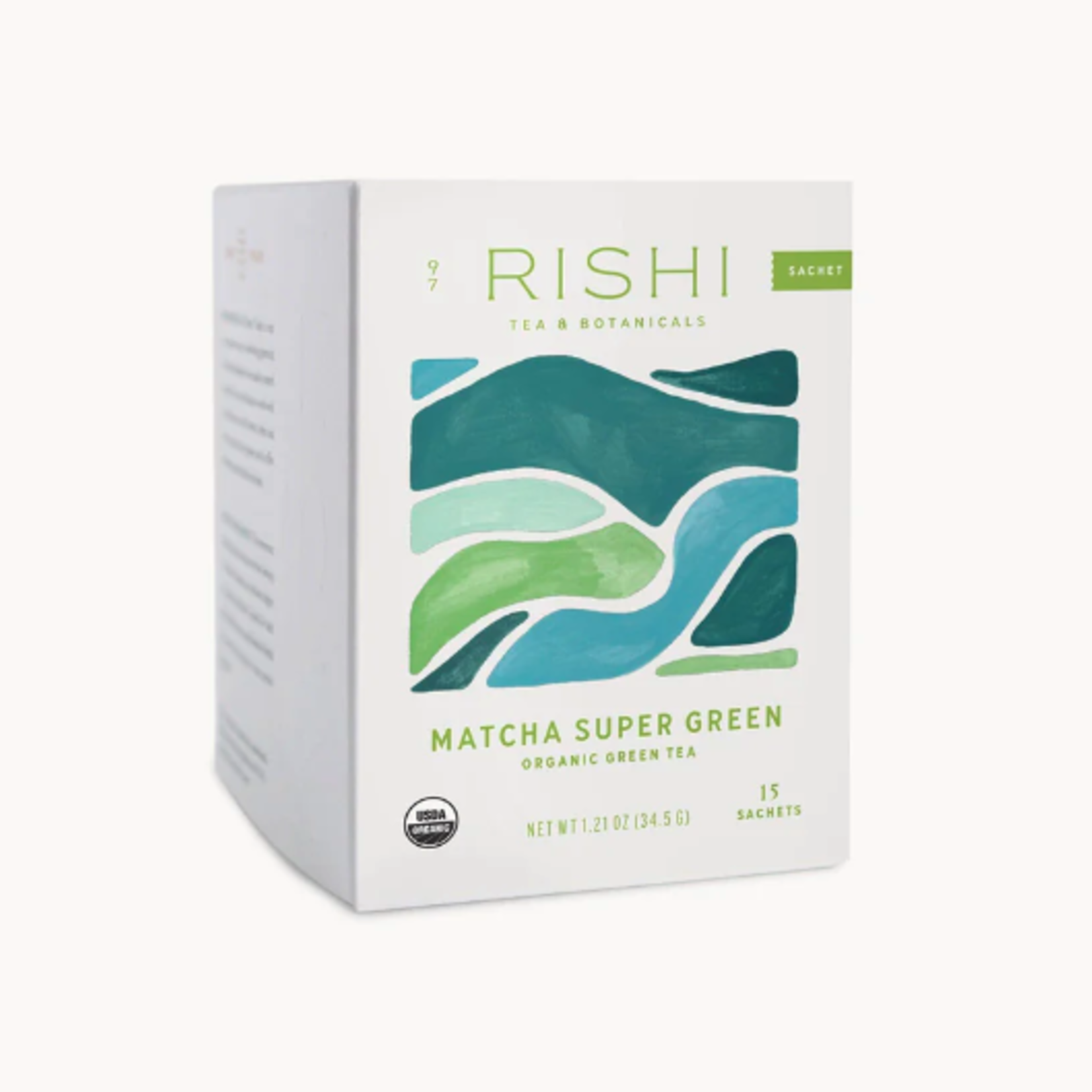 Rishi Tea And Botanicals, Organic Tea Blend Matcha Super Green, 15 bag | RISHI