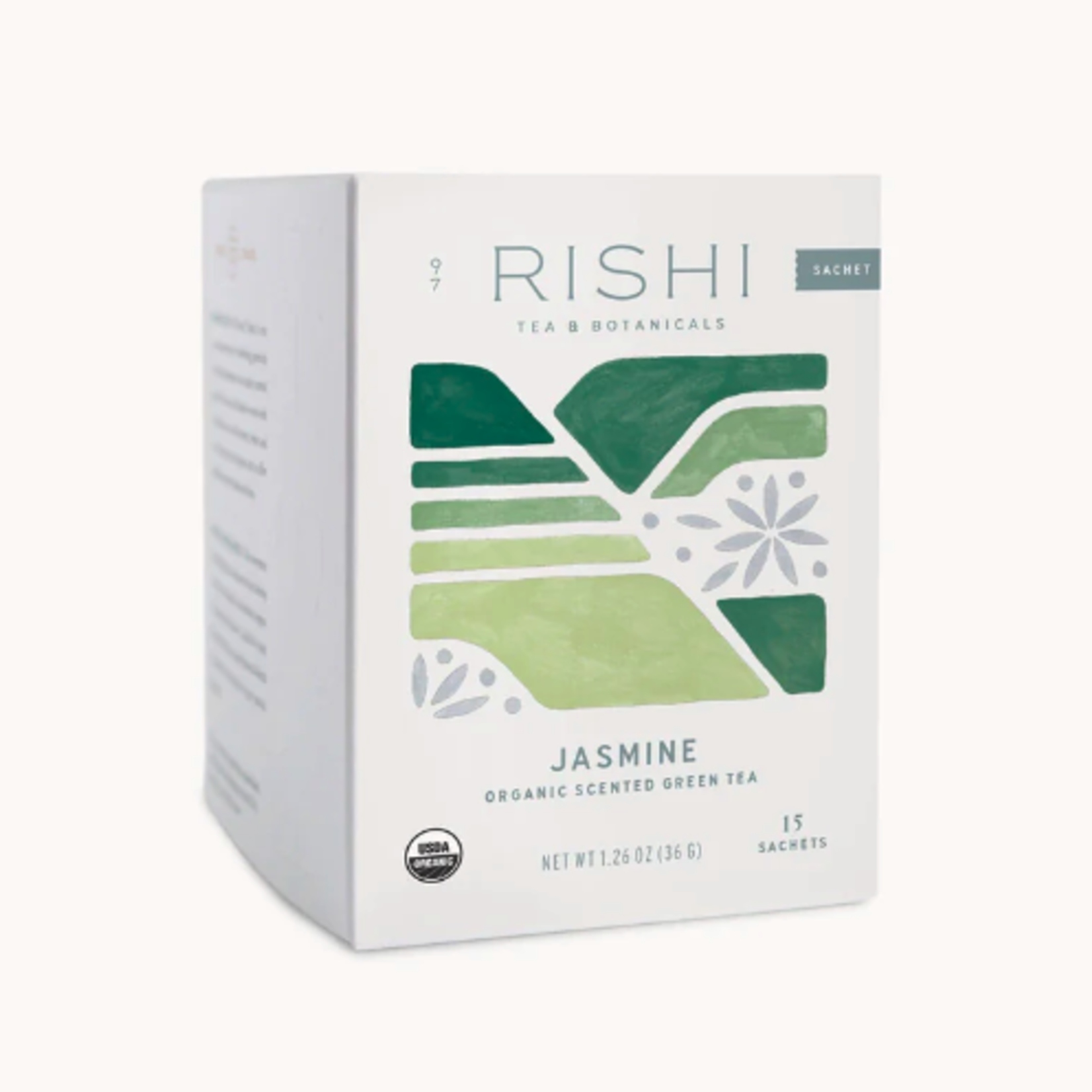 Rishi Tea And Botanicals, Organic Green Tea Jasmine, 15 bag | RISHI