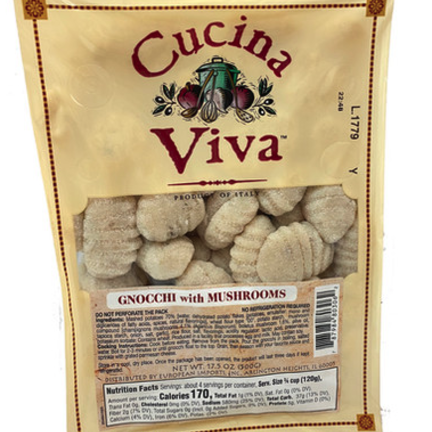 Cucina Viva Gnocchi w/Mushroom