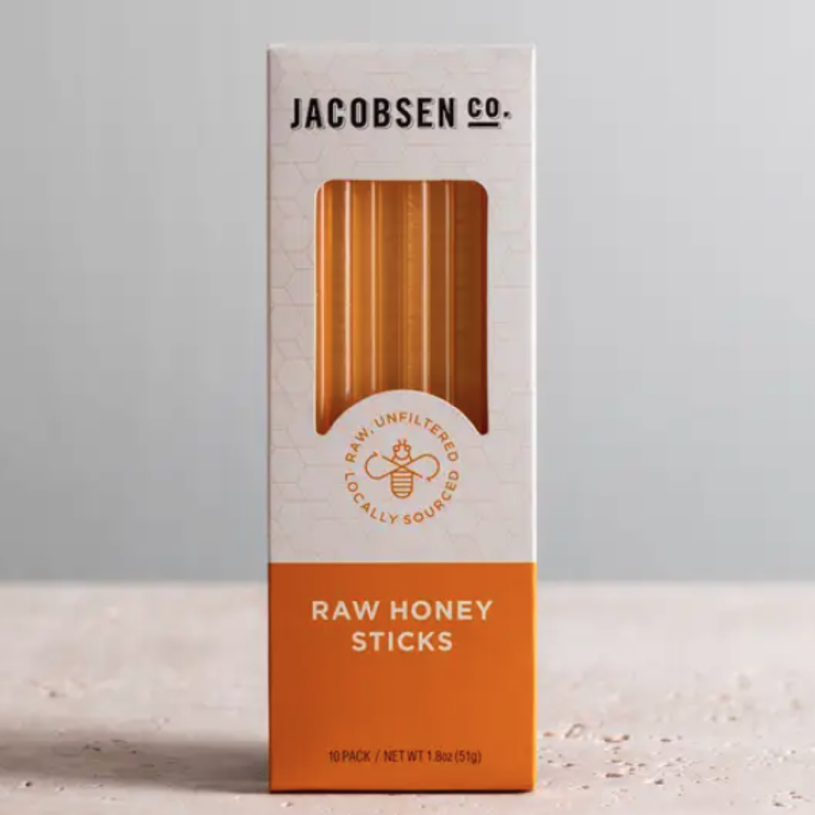 Jacobsen Salt Co Raw Honey Sticks - 10 Pack - Blackberry Honey