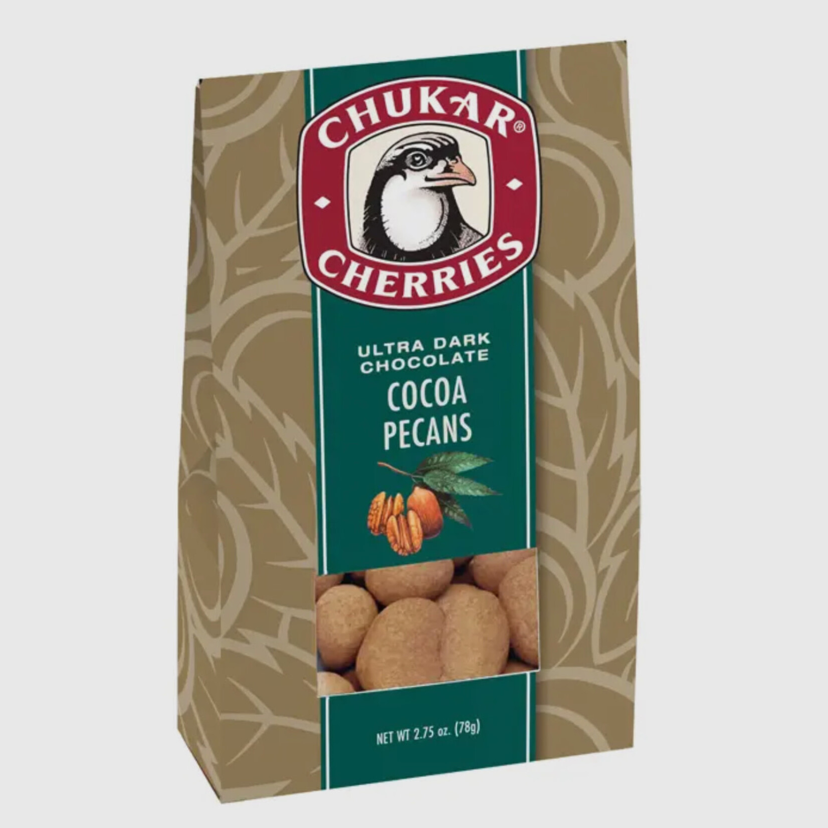 Chukar Cherry Company 2.75 oz Cocoa Pecans - Ultra Dark Chocolate Box