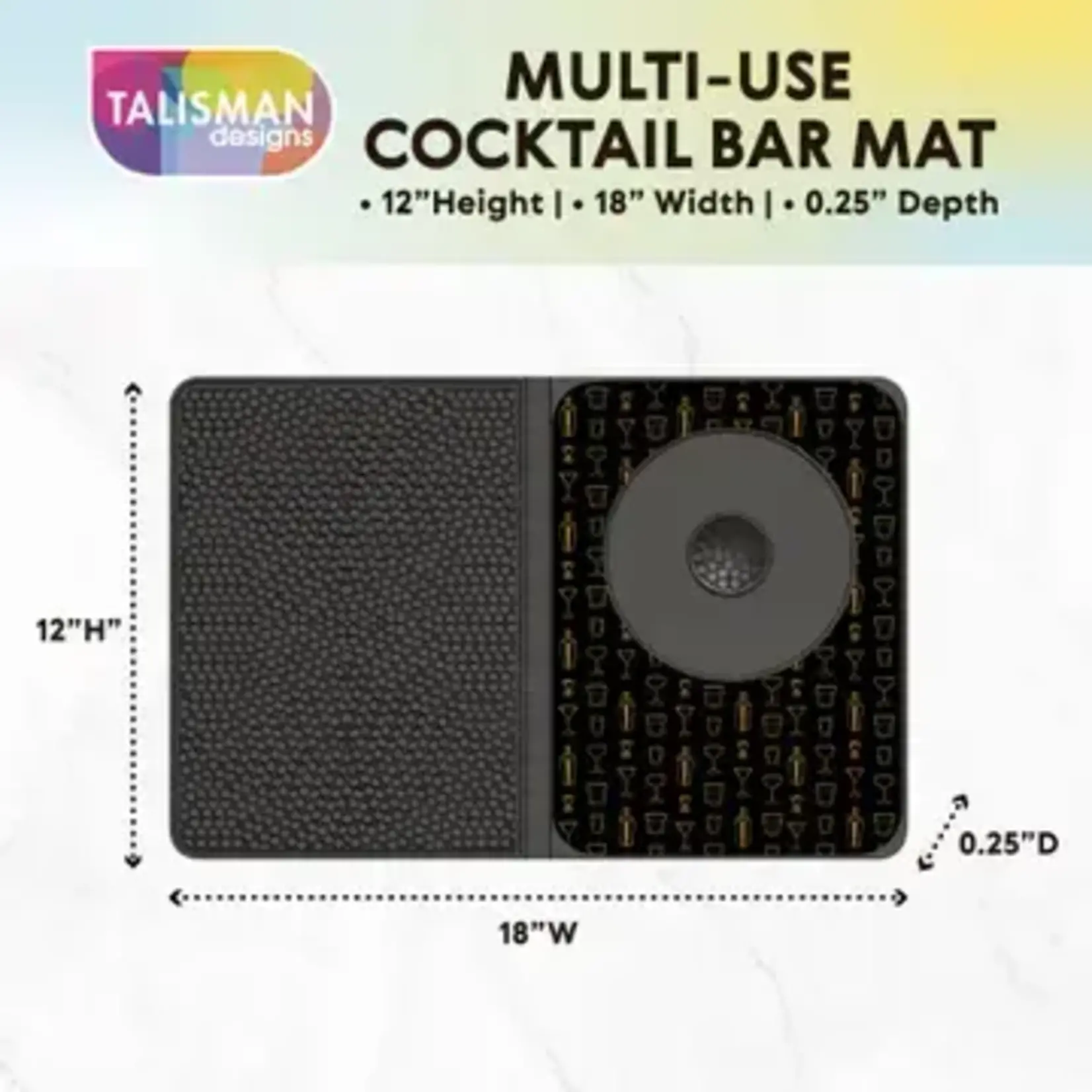Talisman Design Multi Use Cocktail Barmat | Talisman Design