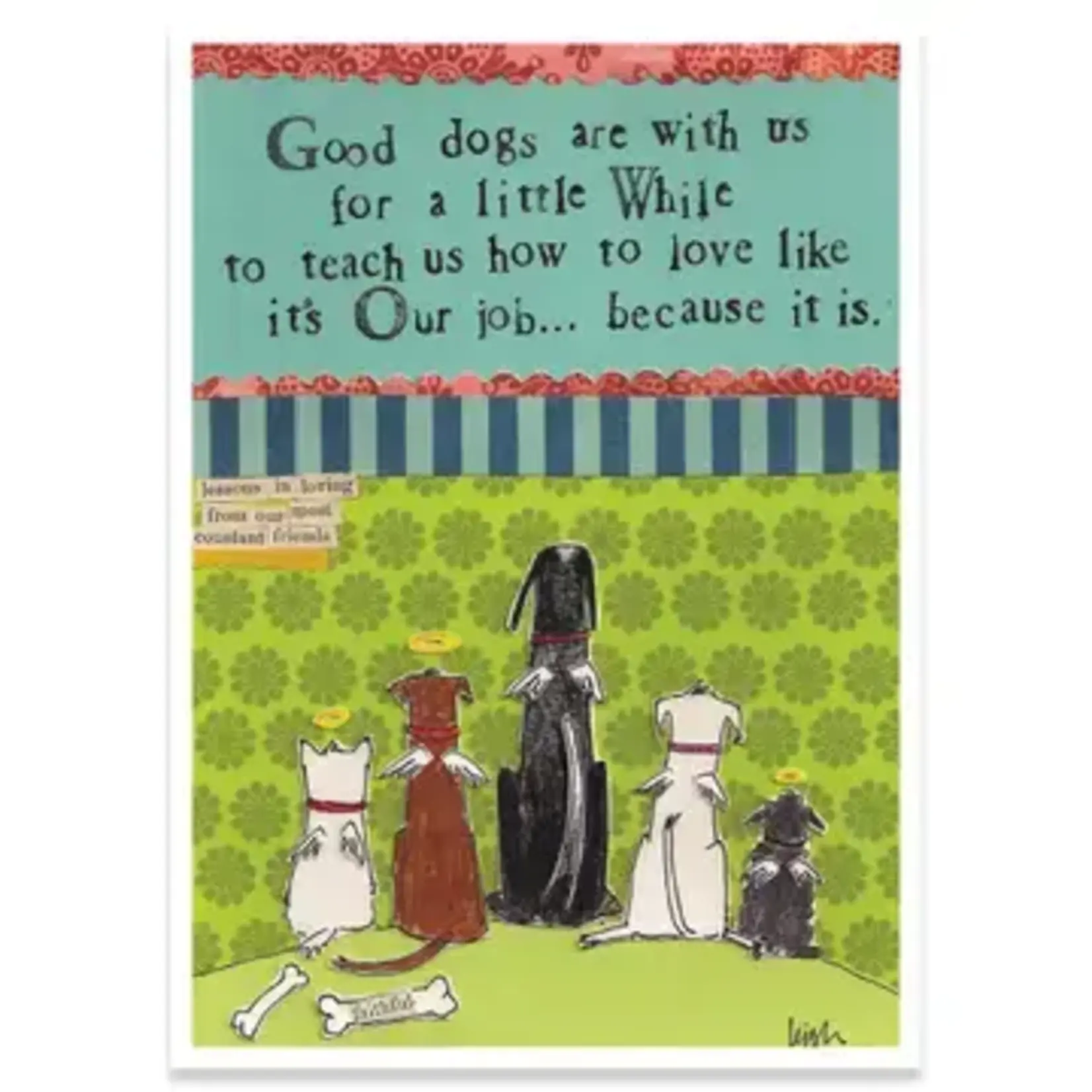 Calypso Cards Greeting Card - Curly Girl Good Dogs