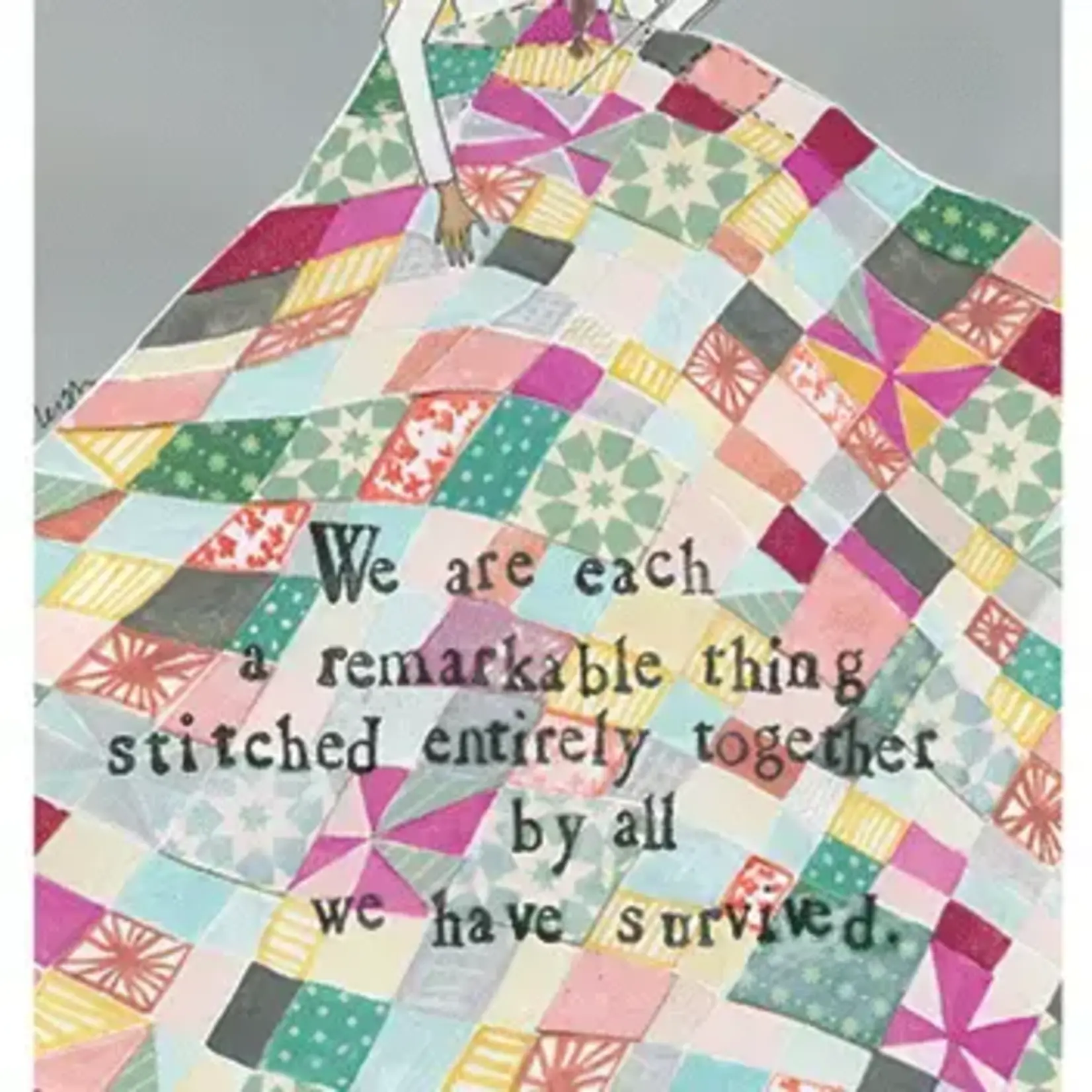 Calypso Cards Greeting Card - Curly Girl Stitched Together | Calypso Cards