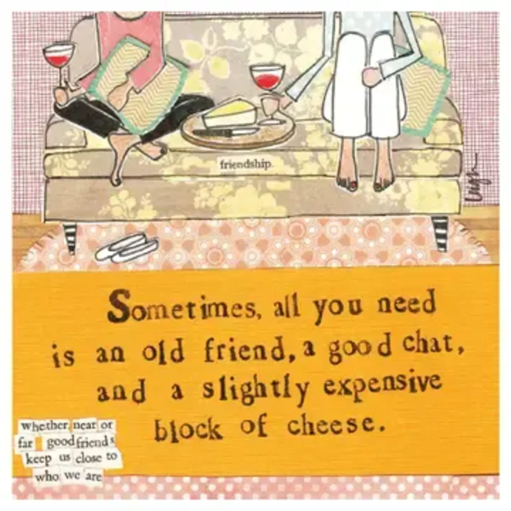 Calypso Cards Greeting Card Curly Girl Block of Cheese Duluth