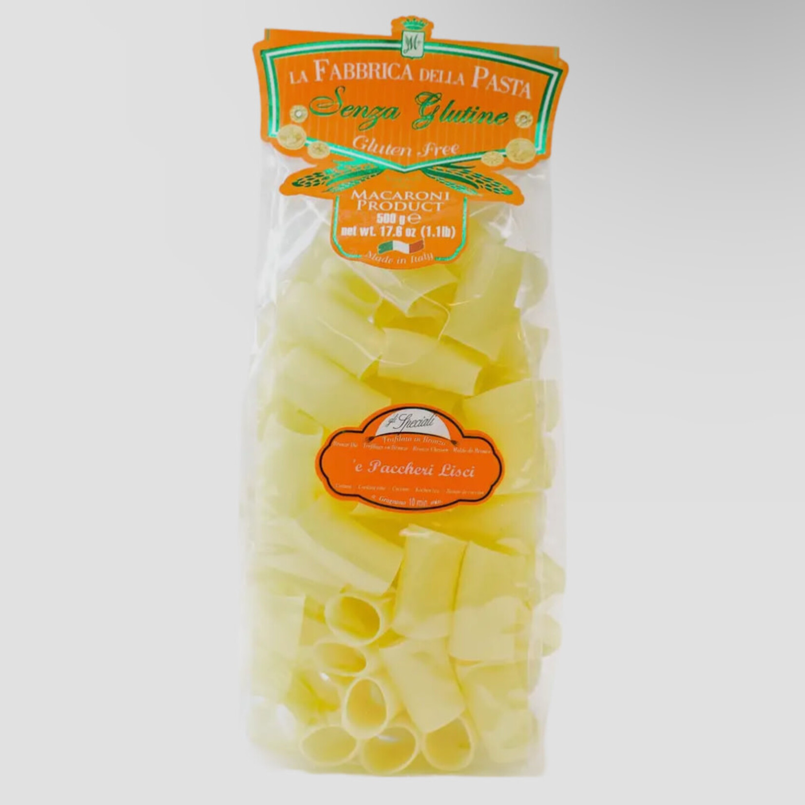 Gluten Free Paccheri Lisci by La Fabbrica della Pasta