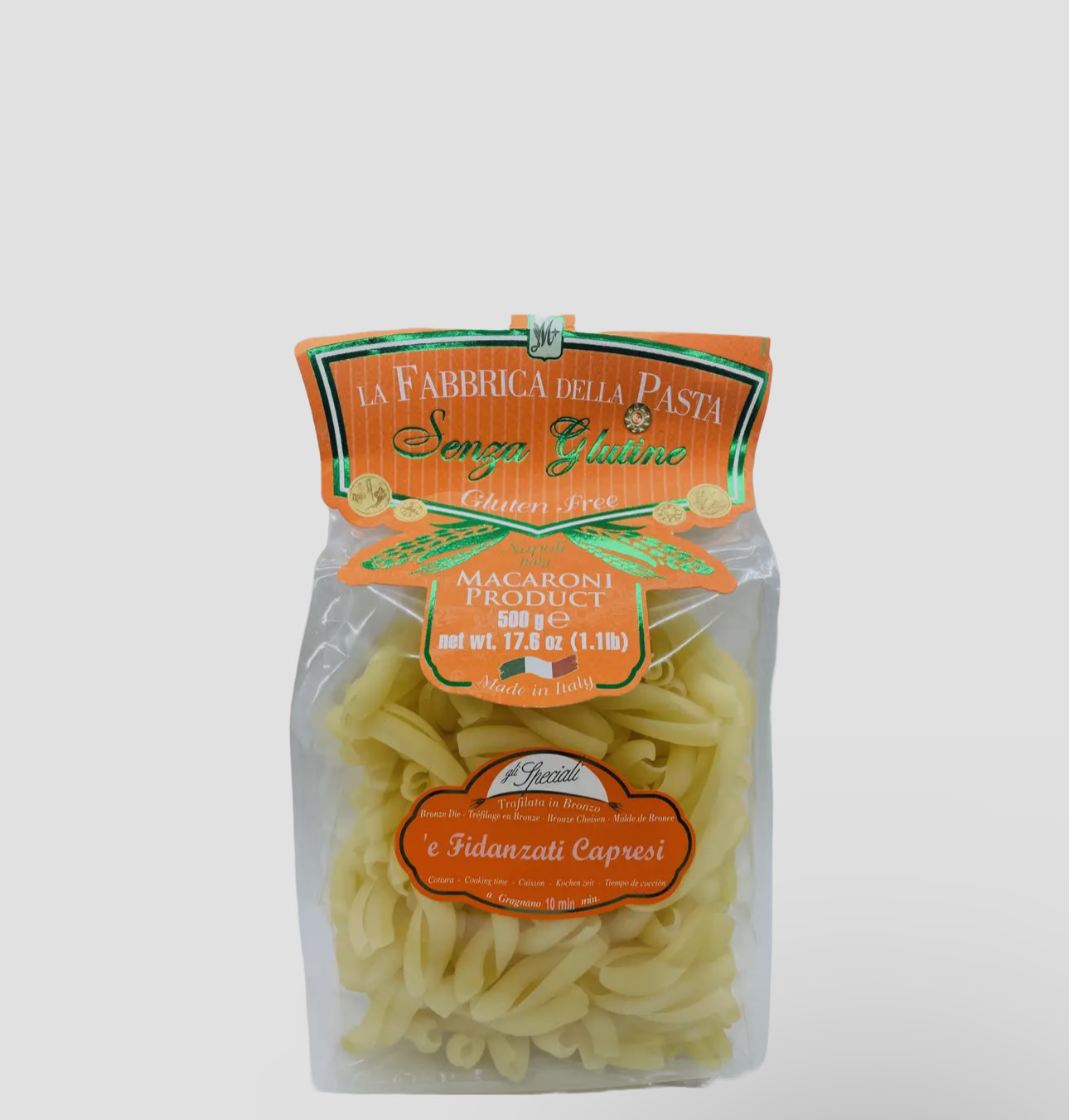 Pâtes Sans Glutine Fidanzati Capresi - 500g - La Fabbrica Della Pasta - Artisanale De Gragnano