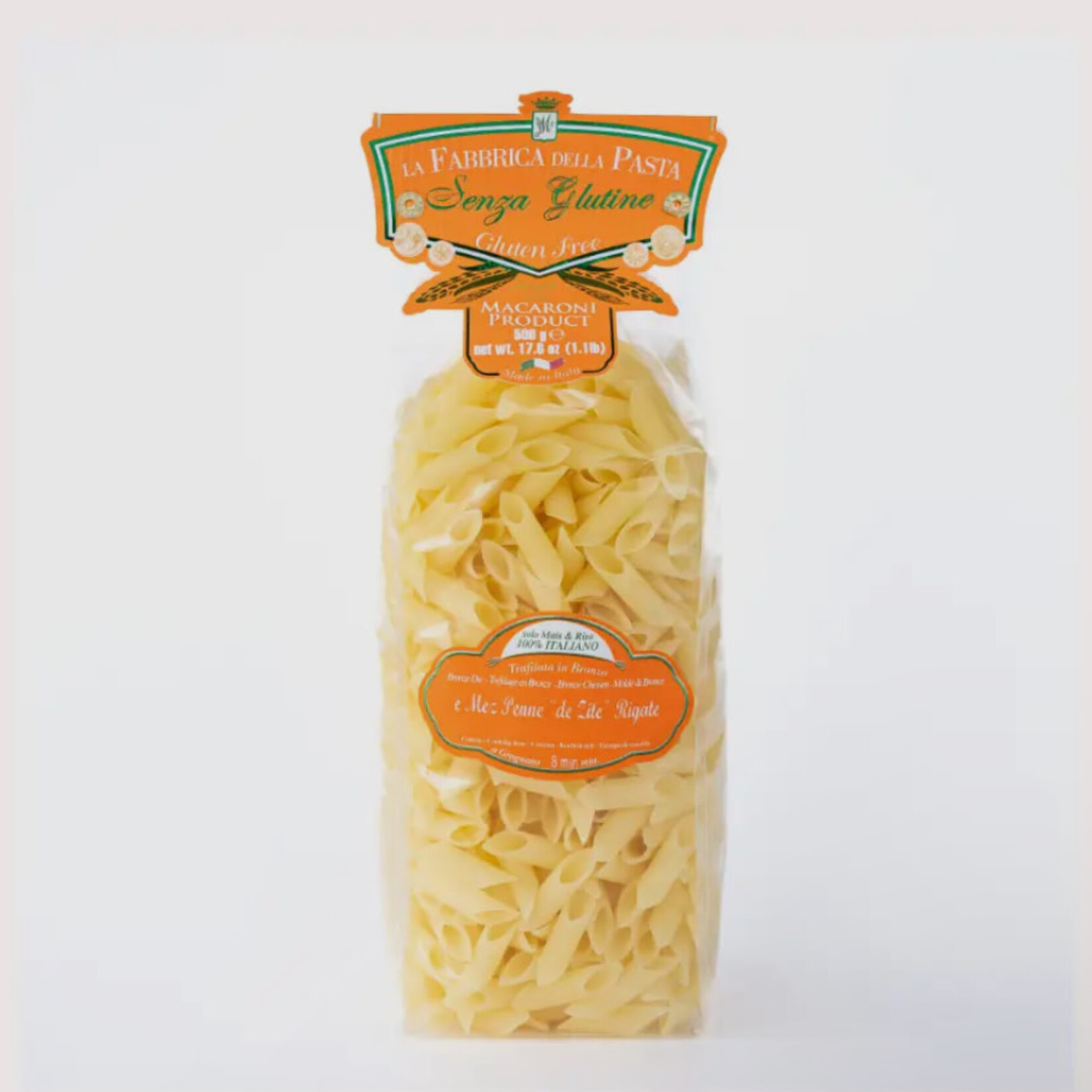 Gluten Free Mezze Penne Rigate – La Fabbrica della Pasta