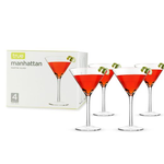 True Fabrications Manhattan Martini Glass Set/4 | True Fabrications