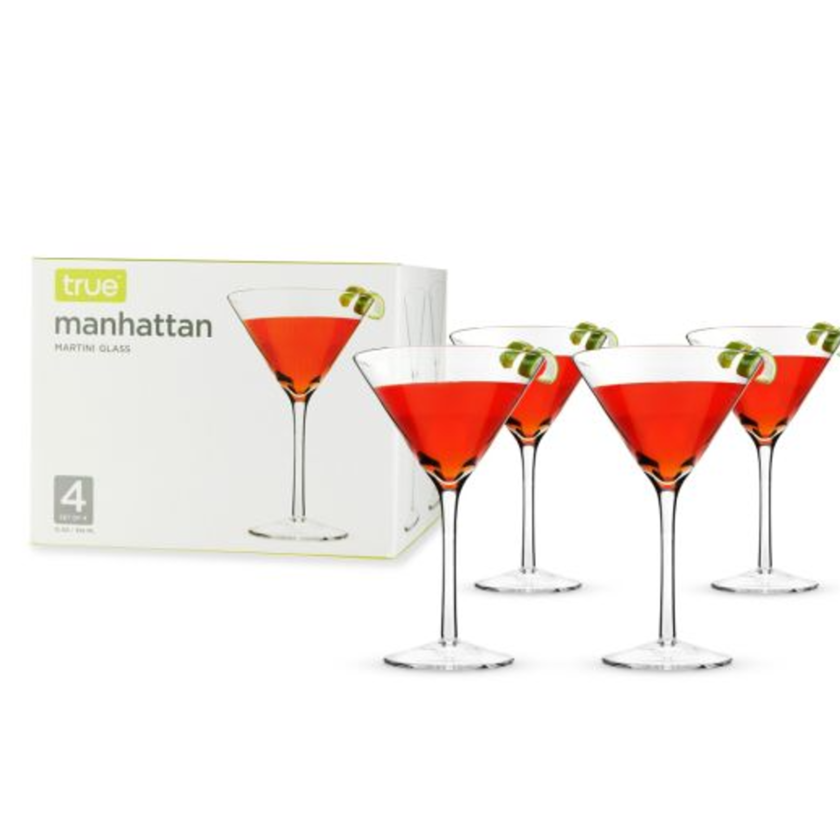 True Fabrications Manhattan Martini Glass Set/4 | True Fabrications