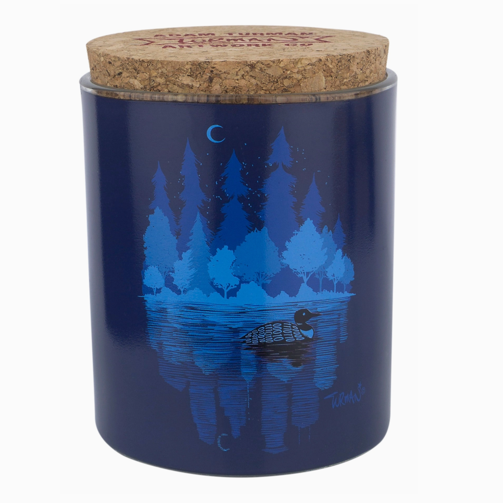 Adam Turman Artwork Loon Soy Blend Candle with Timber Wick | Adam Turman Artwork