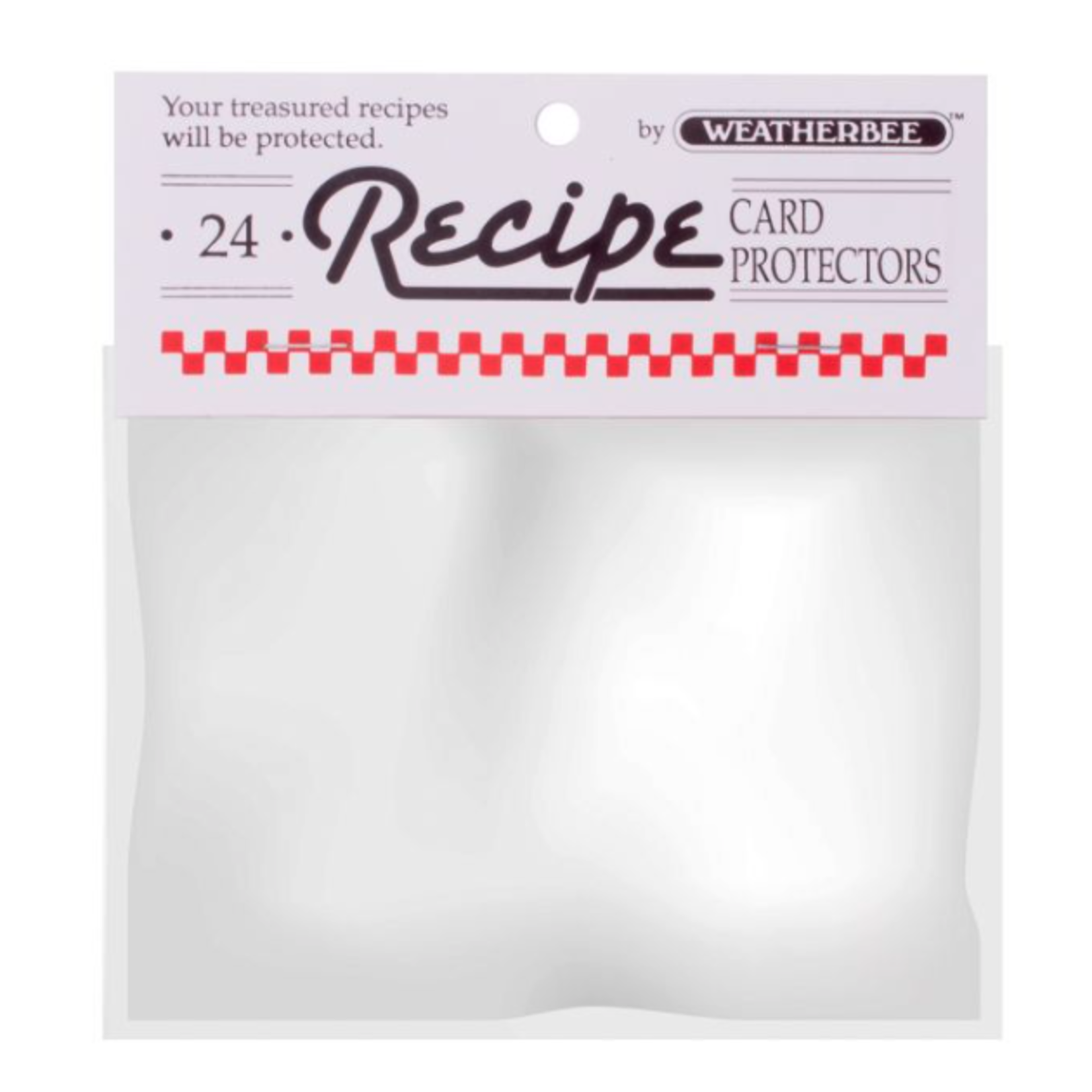 Weatherbee Recipe Cards Protector 4 x 6 Set of 24