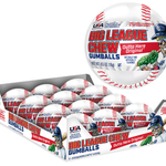 Grandpa Joes BIG LEAGUE CHEW BASEBALL W/ GUMBALLS & STICKERS & TATTOO