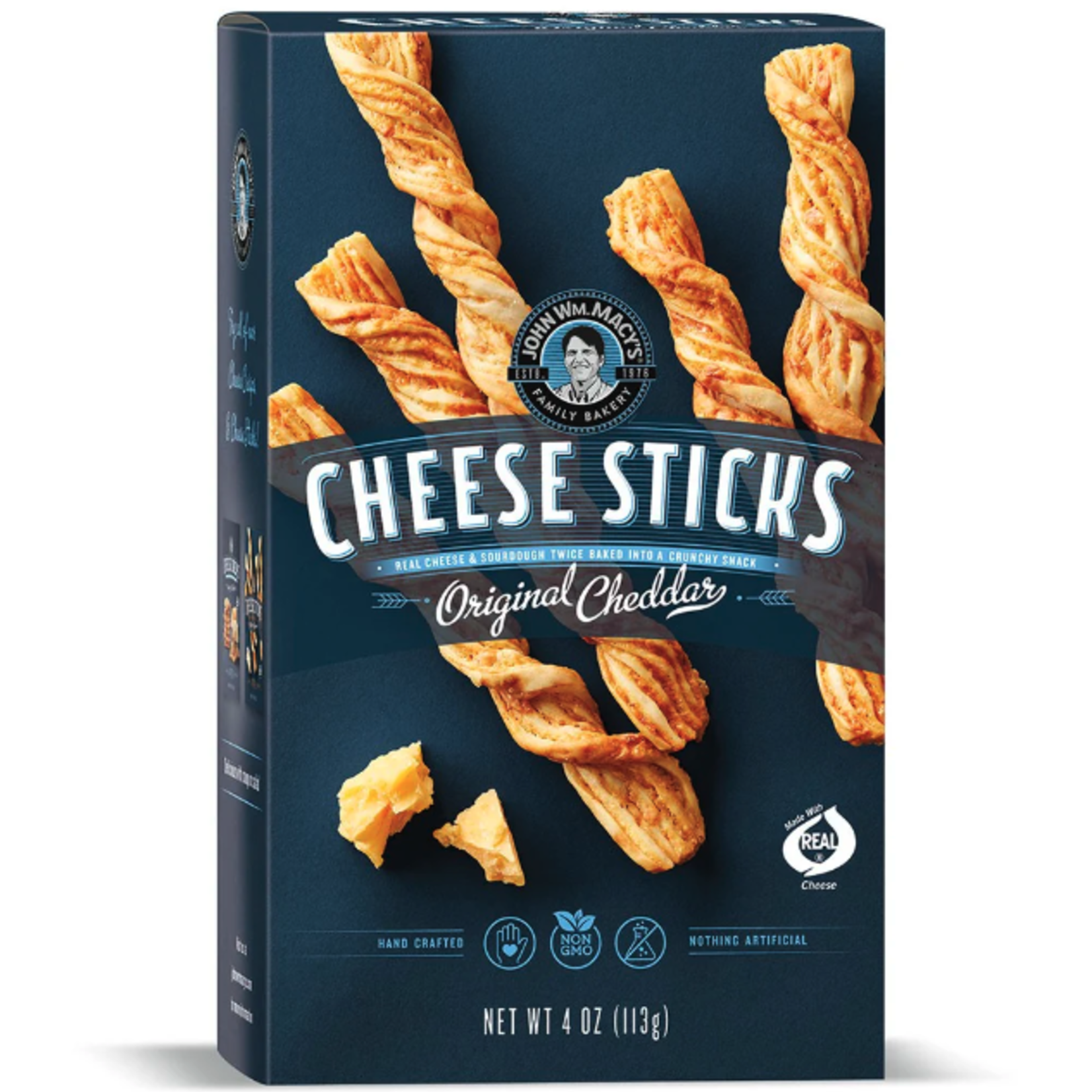 John Wm Macy's Cheesestick, Original Cheddar, 4 oz | JOHN WM MACY'S