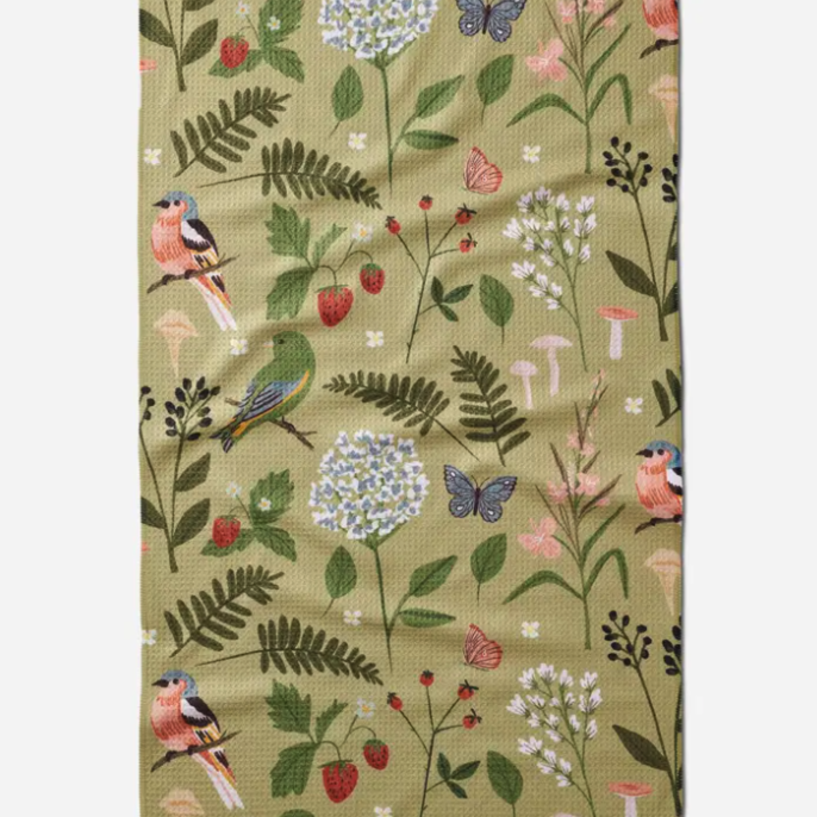 Geometry Good Green Earth Tea Towel | Geometry